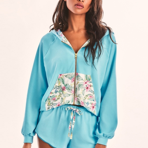 LSF X HURLEY - HAWAIIAN HIBISCUS TERRY ZIP UP HOODIE - Picture 2 of 12